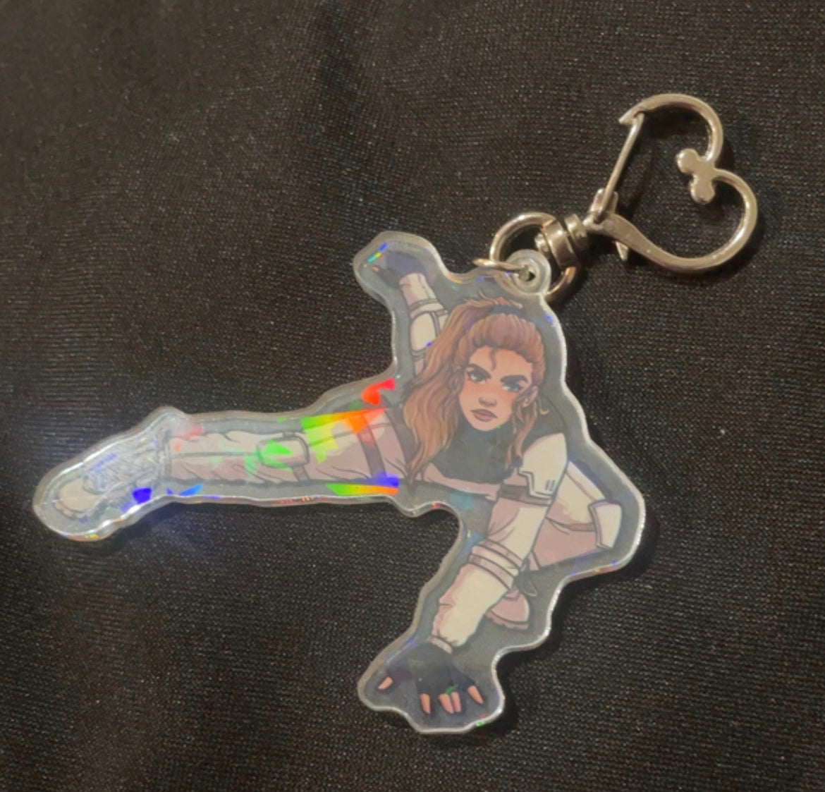 Such A Poser Holographic Keychain